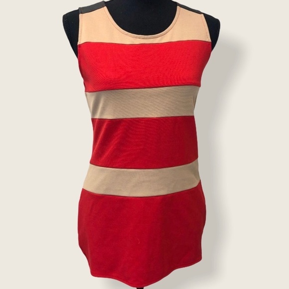 Ny&c Stripe Sleeveless Tunic Top - Picture 1 of 6